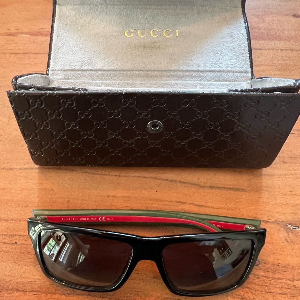 Gucci Black Sunglasses with Case